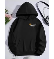 Kışlık Üç İplik Kapşonlu SweatShirt - Siyah
