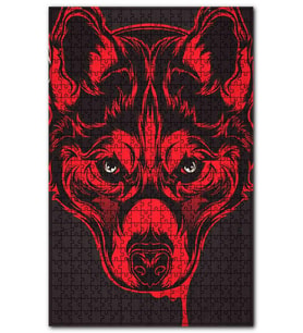 Cakapuzzle Kırmızı Başlıklı Kurt Figürü Görseli Puzzle Yapboz MDF (Ahşap) (120 Parça)