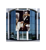 Üniformalı Kalpaklı Gazi Mustafa Kemal Atatürk Poster Bayrak Raşel Kumal 4x6 metre ATA25