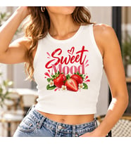 BK Gift Sıfır Kol Fitilli Crop Bluz - Esnek Likralı Günlük Crop-4
