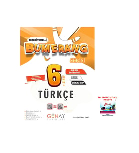 Günay Yayınları 2025-2026 6. Sınıf Türkçe Bumerang Konu Anlatımlı Gelişmiş Yeni Nesil Güncel Müfredat (Çok Renkli)