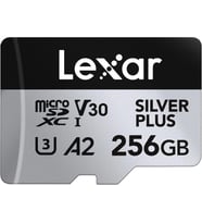 Lexar 256GB Silver Plus 205mb 4K V30 UHSI Micro SD Hafıza Kartı