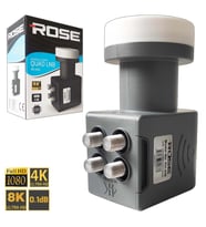 Rose RH-400 0.1db Quad 4 Çıkışlı Lnb Yüksek Performanslı Dayanıklı Tasarım