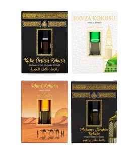 Kabe Örtüsü Kokusu Medine Ravza Kokusu Uhud Kokusu ve Makamı İbrahim kokusu Alkolsüz Esans 3ml