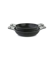 Döküm Güveç Sahan Seti, Kendinden Saplı, 2 Parça, Gri, 20-22cm