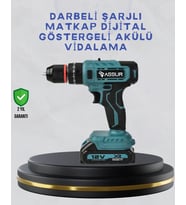 Çift Bataryalı Şarjlı Matkap Dijital Ekranlı Set