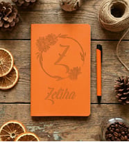 Kişiye Özel Ayçiçekli Z Harfli Defter Doğum Günü Hediyesi
