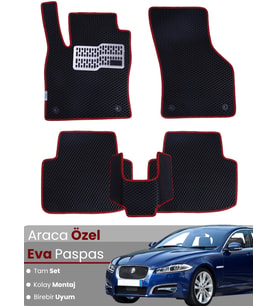 JAGUAR XF (2008-2015) Uyumlu EVA Paspas Tam Set–Araca Özel,Kolay Montaj,Su Geçirmez