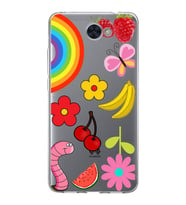 PrintiFy Huawei Y7 ile Uyumlu 1mm Slim Fit Water Color 5 Baskılı Şeffaf  Kılıf