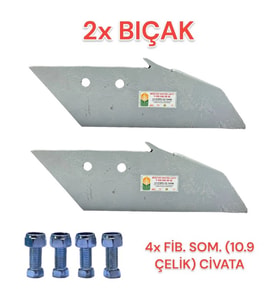 Coşkunsan Ünlü Pulluk Bıçak Uç Demiri (Burun) Civatalı-2 Adet