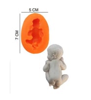 ŞEKER HAMUR KALIBI SİLİKON ERKEK BEBEK 5*7 CM