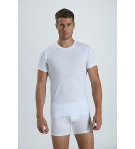 Erkek 104  Sıfır Yaka Kısa Kol T-Shirt Atlet