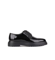 Shoetyle - Siyah Rugan Deri Bağcıklı Erkek Klasik Ayakkabı 250-2013