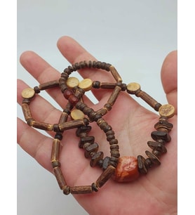 Ahşap & Jasper Tasarım Unisex Otantik Kolye (56104)