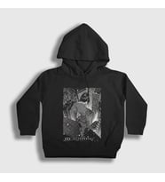 Presmono Unisex Çocuk Siyah Motoko Ghost In The Shell Kapüşonlu Sweatshirt 512352tt