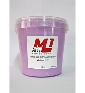 M1 ART Lila Su Bazlı Vernikli Yenileme Boyası 1000.ml-Mobilya,cam,mermer,beyaz eşya,fayans,seramik,parke