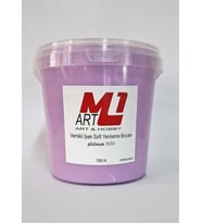 M1 ART Lila Su Bazlı Vernikli Yenileme Boyası 1000.ml-Mobilya,cam,mermer,beyaz eşya,fayans,seramik,parke