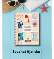 Seyahat Ajandası – Gezi Planlama & Anı Defteri  Yolculuk Günlüğü (41 Yaprak / 82 Sayfa)