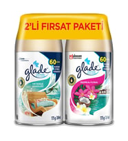 Glade Oda Kokusu Otomatik Sprey Yedek 2'Li Paket Okyanus Sessizliği Ve Tropikal Floral 269 Ml (2 Yedek)