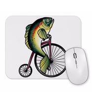 Feminism Fish Without A Bicycle Balık Mouse Pad