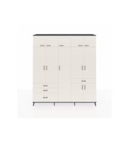 Hyperion Gardrop 11 Raflı 4 Çekmeceli 2 Askılı 220x44x243 Antrasit-Aytaşı/Aytaşı