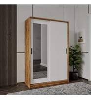 BAŞAK 2 KAPAKLI 8 BÖLMELİ BAMBU DETAYLI DOLAP