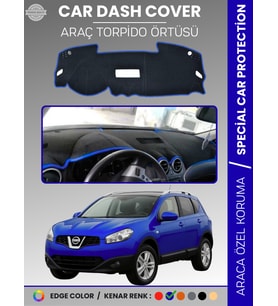 NİSSAN QASHQAİ J10 (2007-2013) Torpido Örtüsü Ön Göğüs Koruma Araca Özel Çatlamayı Önler Kaymaz