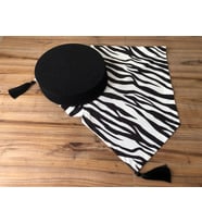 ZEBRA DESENLİ RUNNER & SİYAH SUPLA (Krem)