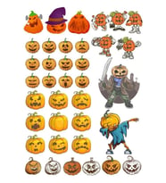 happy halloween Sticker Set-3 20 Parça Telefon, Tablet, Defter, Laptop Sticker