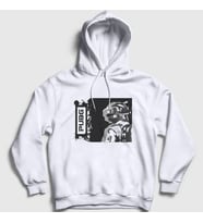 Presmono Unisex Beyaz Helmet Pubg Kapüşonlu Sweatshirt 30452tt