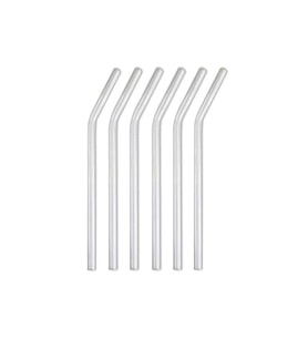 Mithra Life 6 lı Şeffaf Eğimli Cam Pipet MIT1003