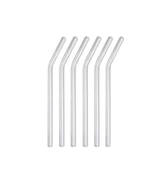 Mithra Life 6 lı Şeffaf Eğimli Cam Pipet MIT1003