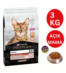 Pro Plan Yetişkin Kedi Somonlu 3 Kg Açık Mama