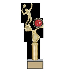 ODAK KUPA - Figürlü Kupalar - Tenis Erkek Figürlü Kupalar FG-015 B - 39 cm