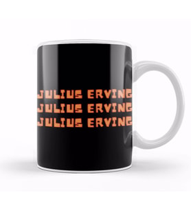 Julius Erving   Basketball gifts Vintage Retro Rainbow Quotes For BOYS AND Dad Kupa Bardak Porselen