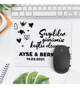 Kişiye Özel 14 Şubat Hediyesi Mousepad