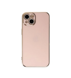 iPhone 15 Kılıf Volet Silikon - Pembe