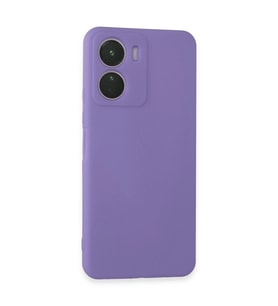 Vivo Y16 Kılıf First Silikon - Lila