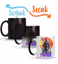 Pantera Negra Rei de Wakanda Sihirli Kupa Bardak Porselen