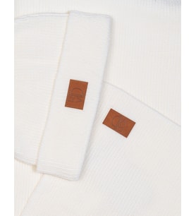 RTD&VLD  Porto Unisex Triko Atkı Bere Set Ekru (Ekru)