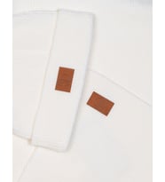 RTD&VLD  Porto Unisex Triko Atkı Bere Set Ekru (Ekru)