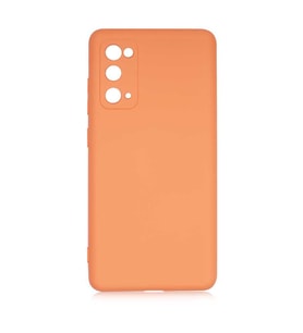 Samsung Galaxy S20 FE Kılıf Orj Lansman Serisi Pürüzsüz Esnek Kadife İç Kısım (Turuncu)