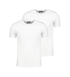 İKİLİ SET T8569 DEWBERRY BİSİKLET YAKA ERKEK T-SHIRT-KAR BEYAZ- KAR BEYAZ (Karışık)