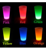 Neon Parti Glow Bardak 1.5 oz Karışık Renk 1 Adet Tekli