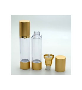 BOŞ LOSYON VE KREM ŞİŞESİ 50 ML (2 ADET) AİRLESS BOŞ ŞİŞE