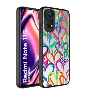Xiaomi Redmi Note 11 Global Kılıf Aynalı Desenli Kamera Korumalı Parlak Zore Mirror Kılıf Kalp