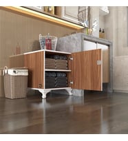 Kenzlife kilitli dolap rana39 cvz 47*39*39 banyo dolabı hazır mutfak ofis kiler kitaplık evrak ayaklı (Karışık)