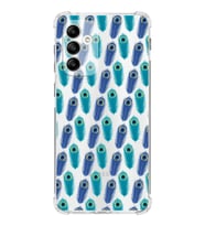 PrintiFy Samsung Galaxy M13 Uyumlu Nazar Boncuğu 4 Baskılı Şeffaf Köşe Korumalı Antişok Kılıf
