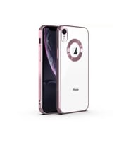 Oppo A15 Kılıf Logo Yeri Açık Kamera Lens Korumalı Renkli Kenarlı Şeffaf Silikon (Siyah)