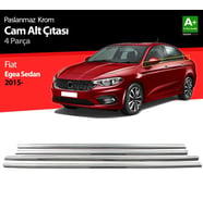 Fiat Egea Uyumlu Sedan Krom Cam Çıtası 4 Parça. 2015 Üzeri